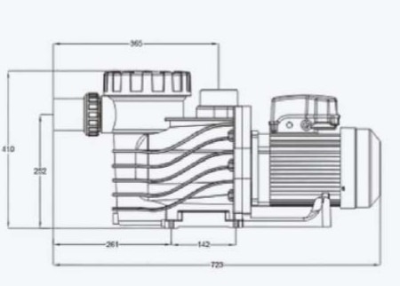 2023 プラスチック 1HP スイミングプールポンプ スイミングプール機器