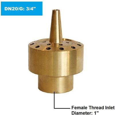 2インチの黄銅3つの層DN40のダンスの噴水のノズル