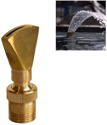 1"十分に真鍮の調節可能な方向ファン水噴水のノズルのジェット機水池Sprilker