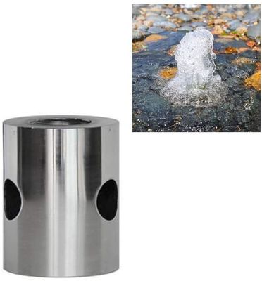 ステンレス鋼のコップの泡水噴水はスプレー・ヘッドの池の噴水のノズルをノズルを通して出します