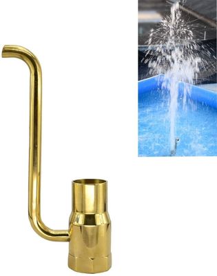 真鍮のコップの泡水噴水のジェット機ノズルの池の噴水はスプリンクラー ヘッドをノズルを通して出します