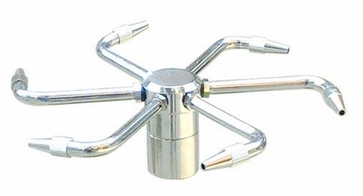 真鍮のChromeの回転噴水のジェット機ノズルの噴水のスプレー・ヘッドの池の噴水のノズル