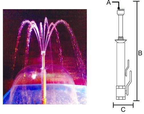 ステンレス鋼のチェリーのきのこの噴水のジェット機ノズル水噴水のスプレー・ヘッド