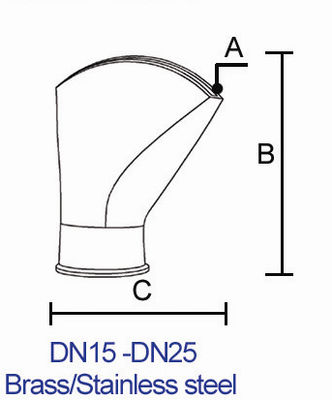 30m3/H 1.5"真鍮の池のダンスの噴水のノズル