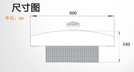 グラフィック・デザインの庭800mmのステンレス鋼水噴水