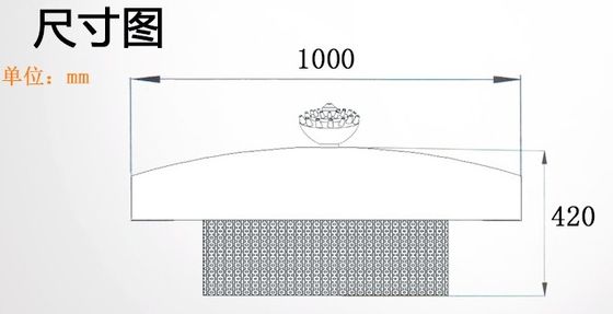 音楽的な噴水のプロジェクトを浮かべる6mの高いスプレー1000mm SS304