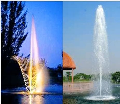 90mmの池音楽的な水噴水を浮かべる高いスプレー