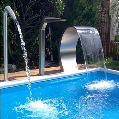 鉱泉のプールの銀CCC SGSのステンレス鋼の滝のジェット機