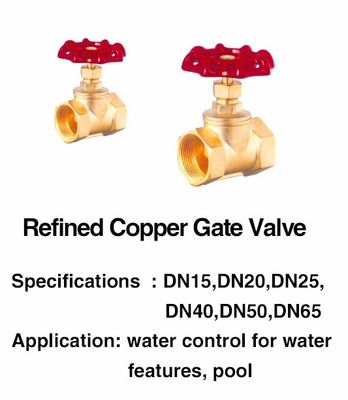SGSのプールの噴水の付属品1インチの真鍮のゲート弁