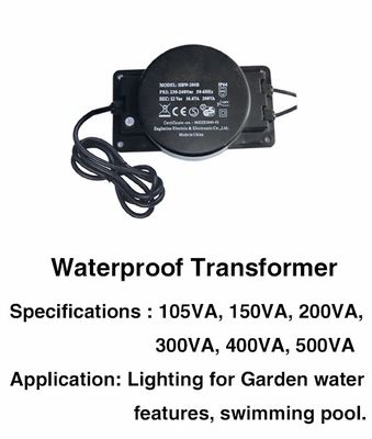プラスチック防水IP68 500VAのプールの変圧器