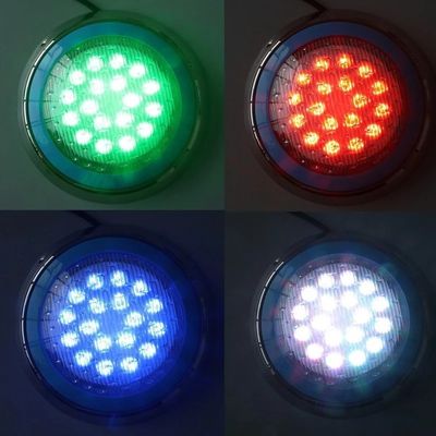 ステンレス鋼12W RGB防水水中LEDはつきます