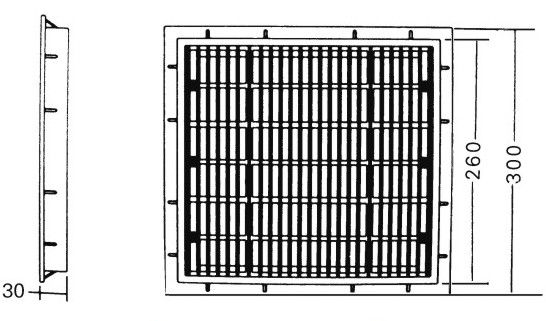 ABSプラスチック30X30cm正方形のプールの主要な下水管