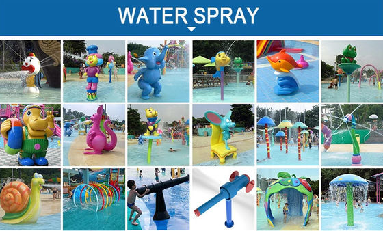 現代子供水公園装置のガラス繊維猿水スライド