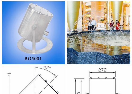 4mの間隔10000 L/H 20mmの薄層の噴水のノズル