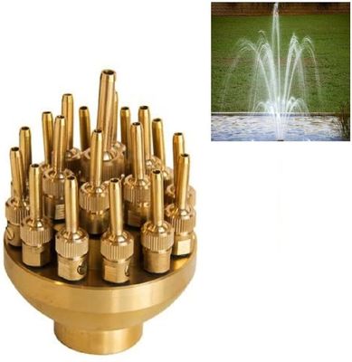 新しく熱い販売によって2"は真鍮の調節可能な層3つ花水噴水のジェット機 ノズルが開花する