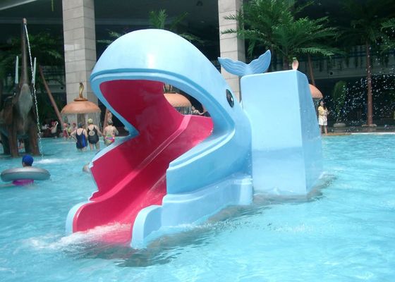 反紫外線子供水公園装置のガラス繊維のクジラ水スライド