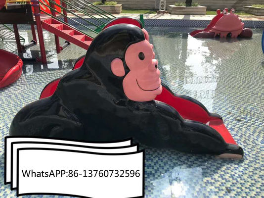 プールの子供のガラス繊維猿水スライド