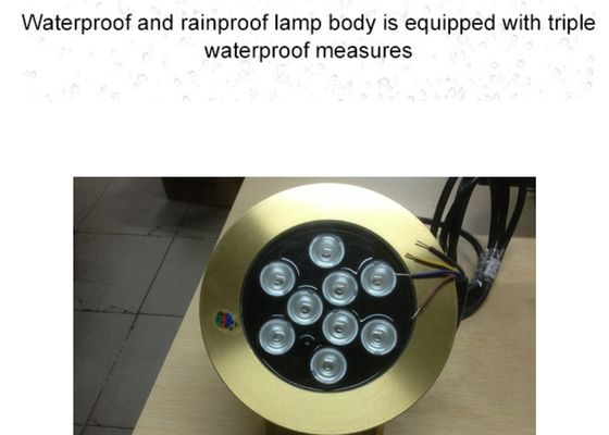 真鍮のプールの噴水の付属品9Wは水中ライトを導いた