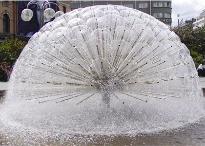 DN65 2.5"半球の水晶DN80ダンスの噴水のノズル