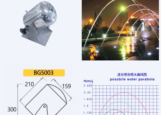 ステンレス鋼SS304 14mmの薄層の噴水のノズル