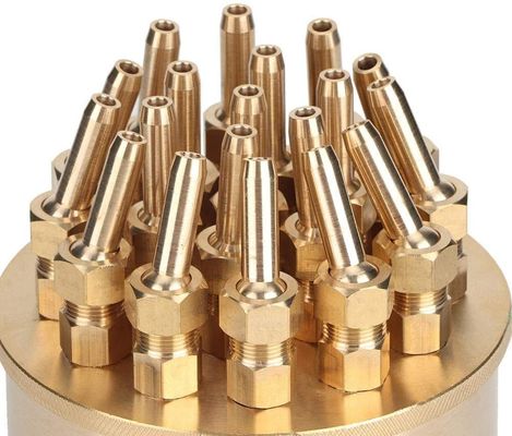 真鍮DN40 1 1/2は」3つの層ノズル噴水のジェット機活気付く