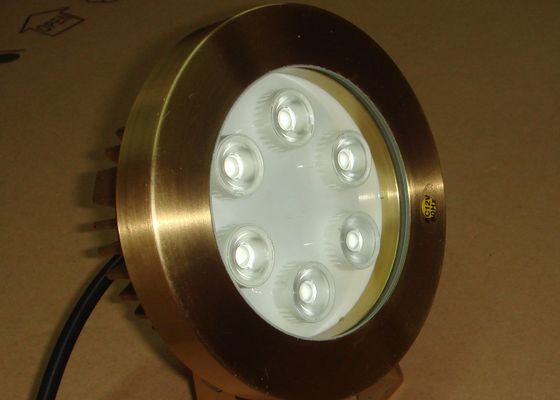 DMX512真鍮2700K 6W RGBは水中プール ライトを導いた