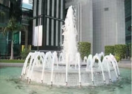 1インチの泡のジェット機のダンスの噴水はプールのためにノズルを通して出す