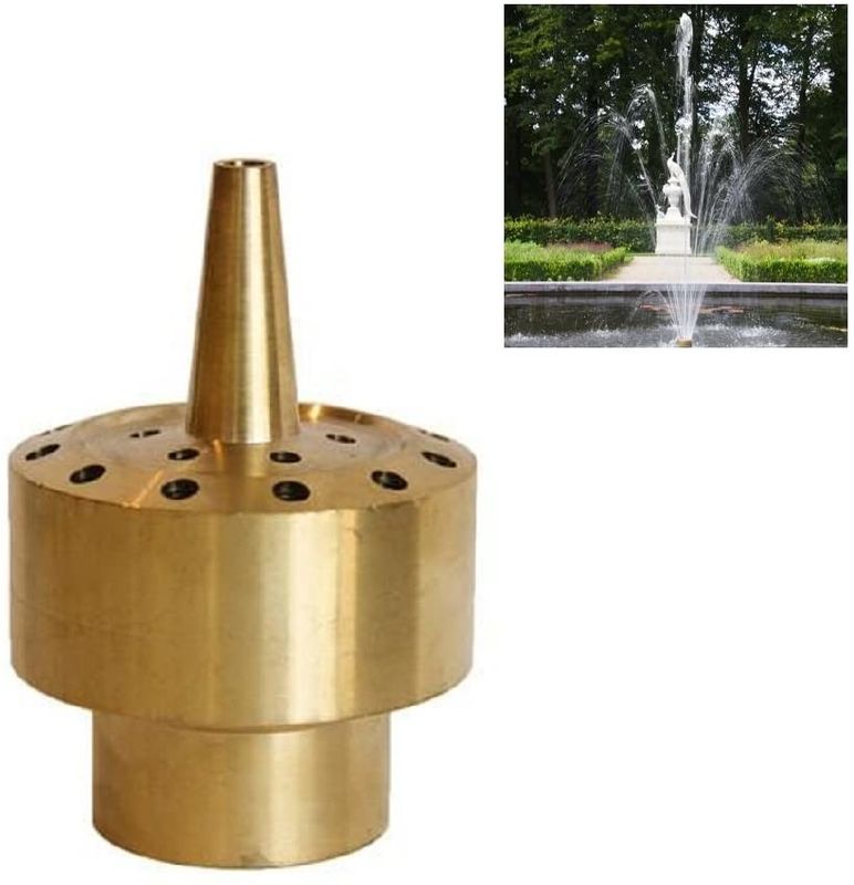 1.5"十分に真鍮の花3層水噴水のノズルのジェット機水池Sprilker