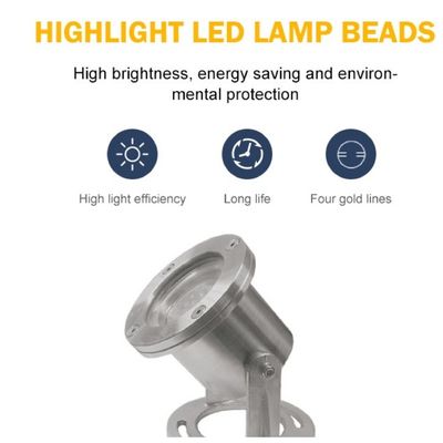 ステンレス鋼IP68 DMX RGB LEDの水中噴水ライト